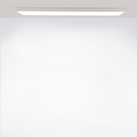 PANTALLA SUPERFICIE LED 40W EDUBA BLANCA 3 TEMPERATURAS encendida luz neutra