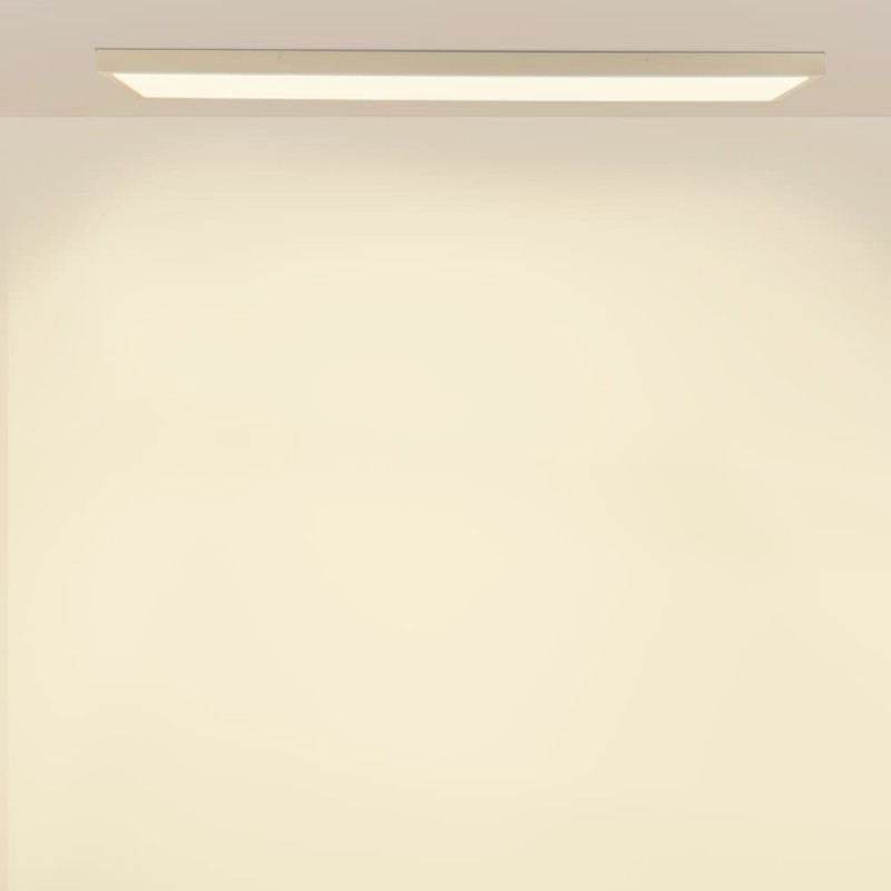 PANTALLA SUPERFICIE LED 40W EDUBA BLANCA 3 TEMPERATURAS encendida luz cálida