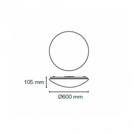 Sever Dimmable LED Flush Light 100W 2700-4000-6500K