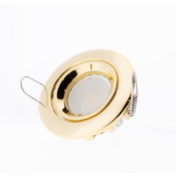Spot Encastré Serie 053300 Orientable Rond Or