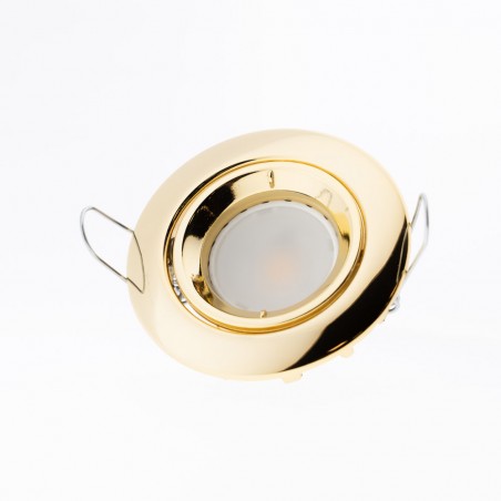 Spot Encastré Serie 053300 Orientable Rond Or