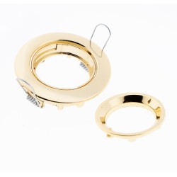 Spot Encastré Serie 053300 Orientable Rond Or