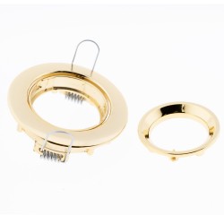 Spot Encastré Serie 053300 Orientable Rond Or