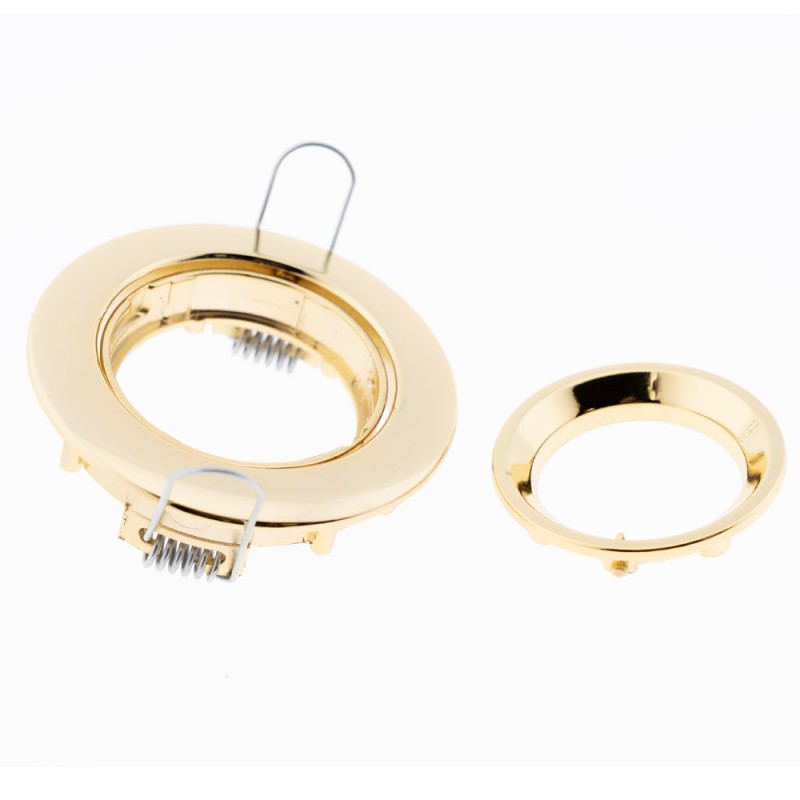 Spot Encastré Serie 053300 Orientable Rond Or