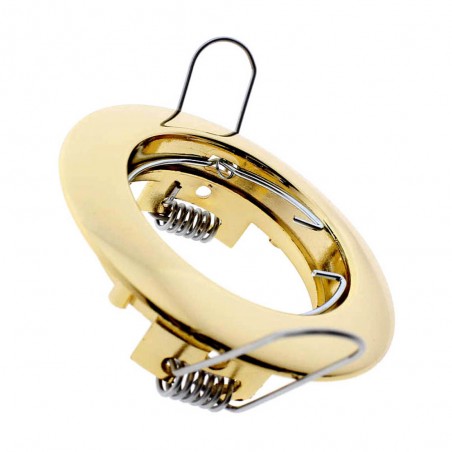 Spot Encastré Serie 055200 Fixe Rond Or