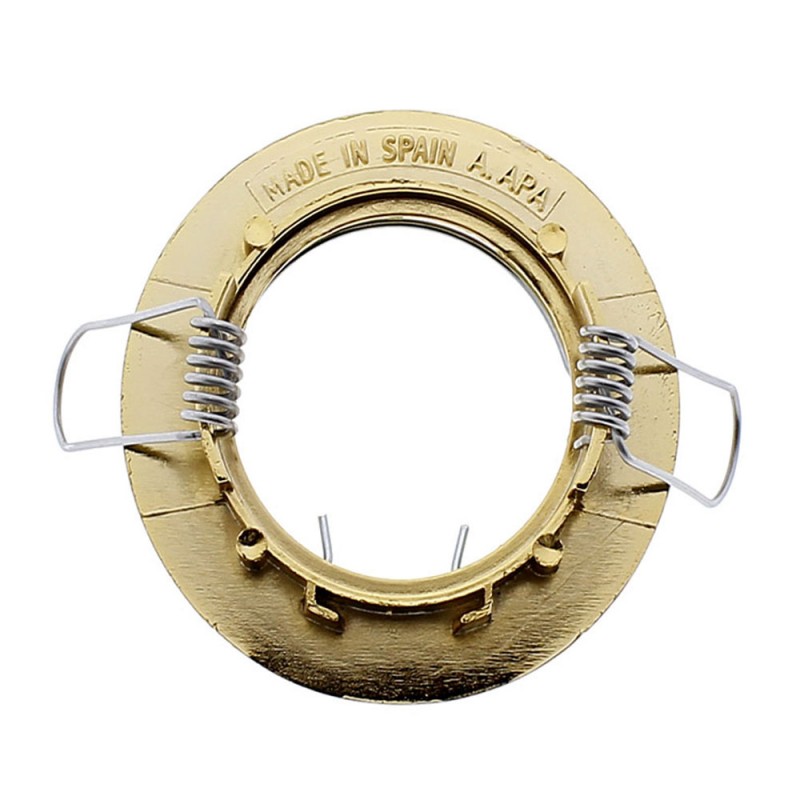 Spot Encastré Serie 055200 Fixe Rond Or