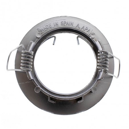 Spot Encastré Serie 055200 Fixe Rond Chrome Mat