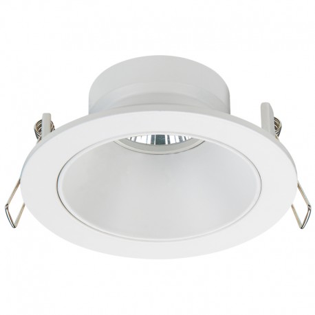 Zeus Fixed Recessed Light Round White IP23