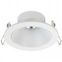 Zeus Fixed Recessed Light Round White IP23