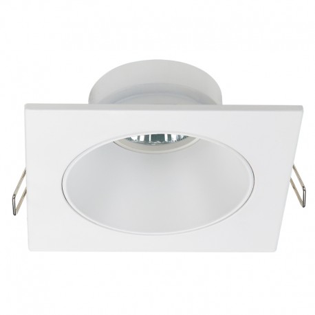 Zeus Fixed Recessed Light Squared White IP23