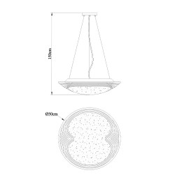 Laina Dimmable LED Pendant Light 40W