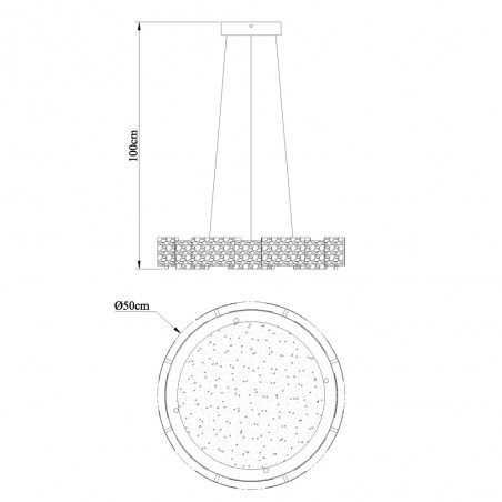 Jade Dimmable LED Pendant Light 36W CCT