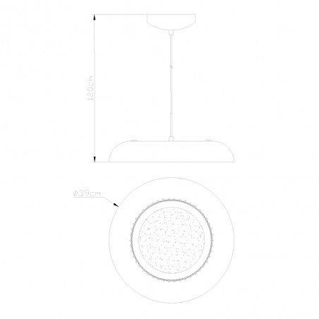 Gan LED Pendant Light 12W 4000K 840lm  White