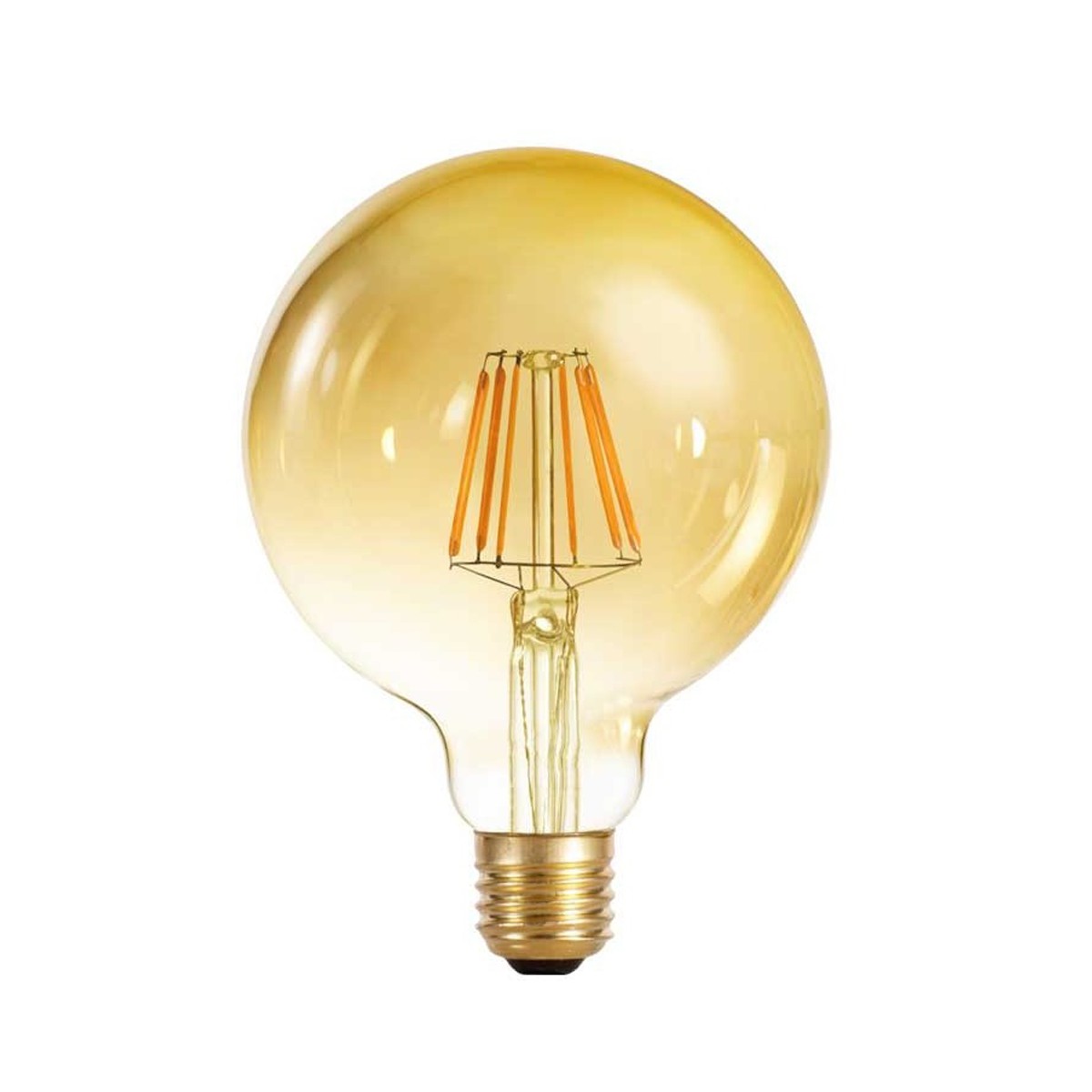 E27 Bulb G125 8W 800Lm 2700K Globe Gold Dimmable CristalRecord LED