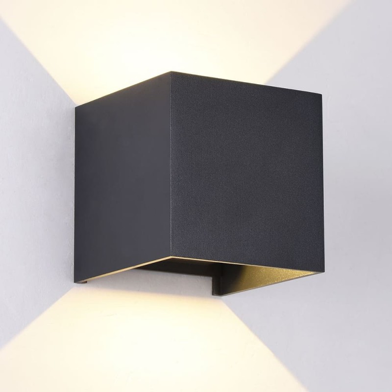 Cube Outdoor LED Wall Lamp IP54 2x5W 3000K Anthracite