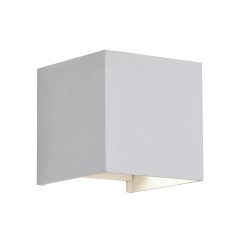 Cube Outdoor LED Wall Lamp IP54 2x5W 4000K White