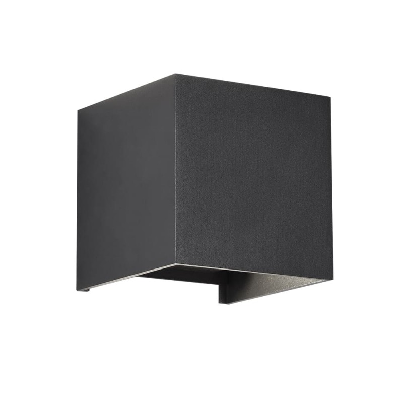 Cube Outdoor LED Wall Lamp IP54 2x5W 4000K Anthracite