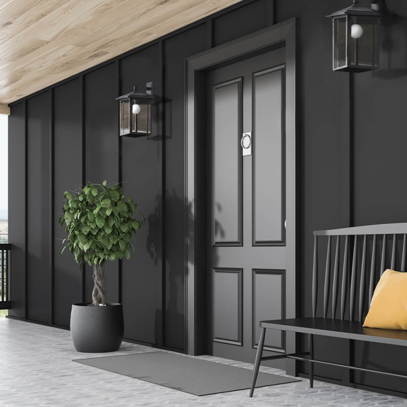 Ambiente de exterior Aplique IP23 Ronda 1xE27