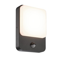 Applique murale LED Sun 8W 4000K IP54 avec détecteur