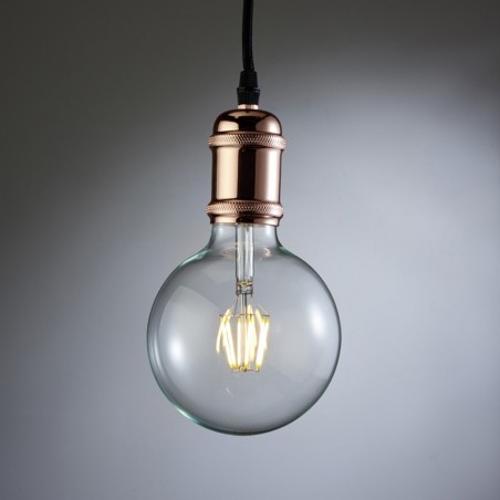 Polished Copper Pendant Lamp Holder