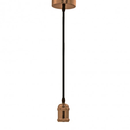 Polished Copper Pendant Lamp Holder