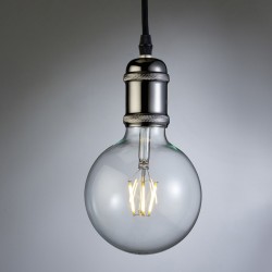 Polished Graphite Pendant Lamp Holder