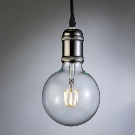 Polished Graphite Pendant Lamp Holder