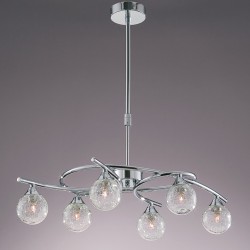 Lotto 6-Light Pendant Lamp Chrome