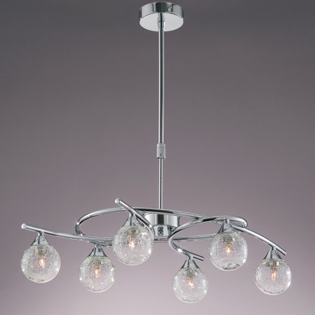 Lotto 6-Light Pendant Lamp Chrome