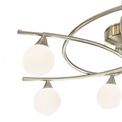 Lotto 6-Light Pendant Lamp Satin Nickel