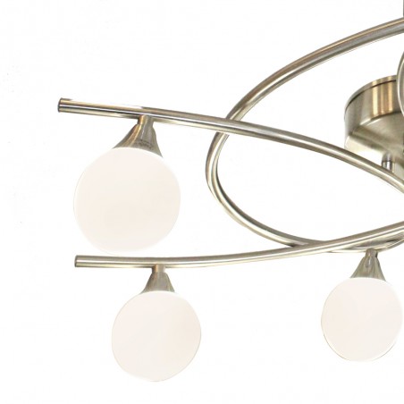 Lotto 6-Light Pendant Lamp Satin Nickel