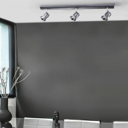 Arco 3-Light Ceiling Bar Light Satin Nickel