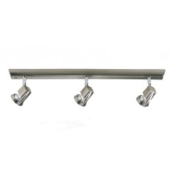 Arco 3-Light Ceiling Bar Light Satin Nickel