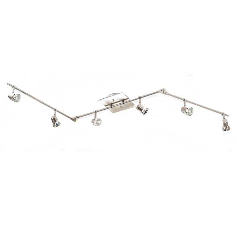Arco 6-Light Articulated Ceiling Bar Antique brass