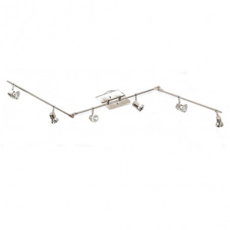 Arco 6-Light Articulated Ceiling Bar Antique brass