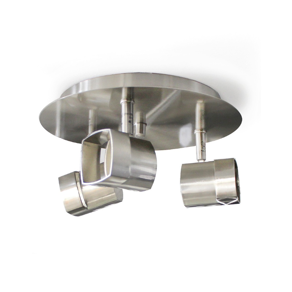 Moka 3-Light Ceiling Plate Nickel Moka 3-Light Ceiling Plate Nickel
