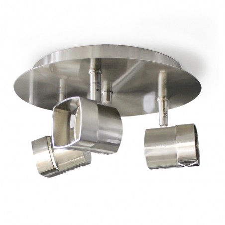 Moka 3-Light Ceiling Plate Nickel