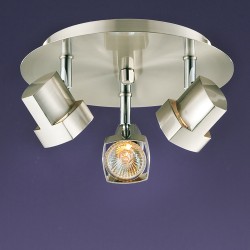 Moka 3-Light Ceiling Plate Nickel