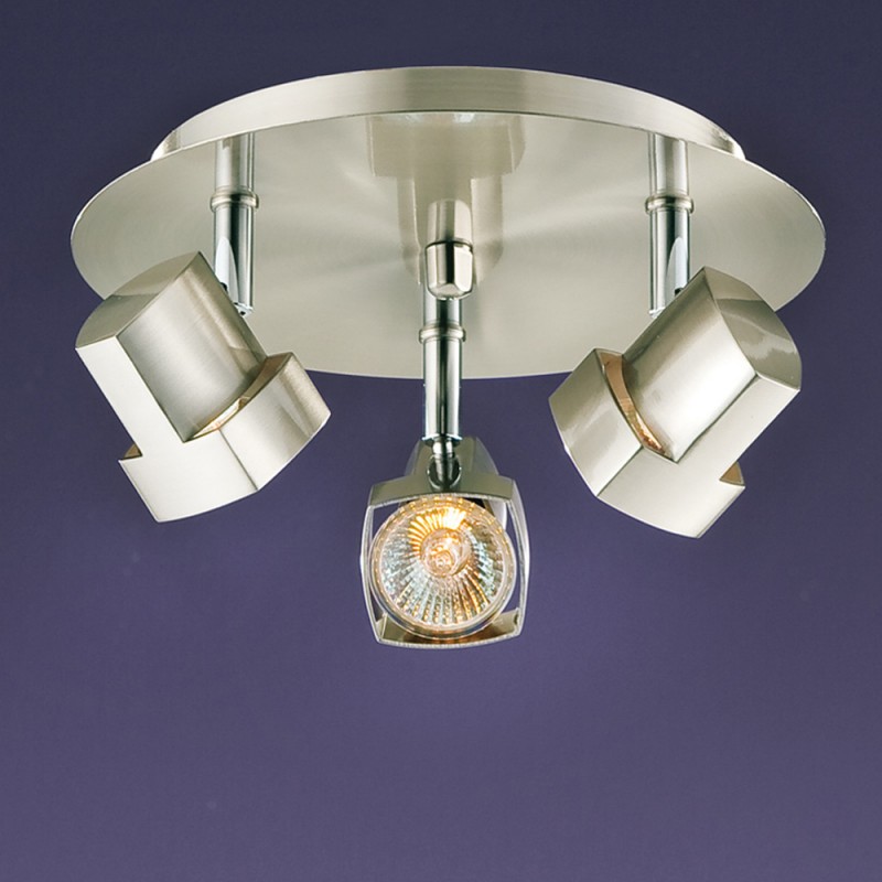 Moka 3-Light Ceiling Plate Nickel