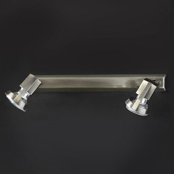 Arco 2-Light Ceiling Bar Light Satin Nickel