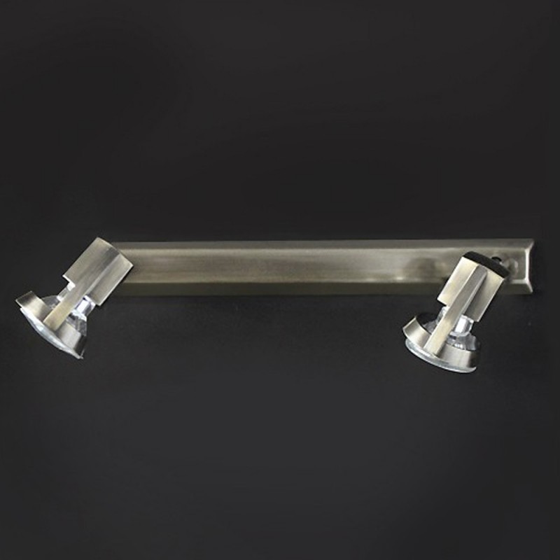 Arco 2-Light Ceiling Bar Light Satin Nickel