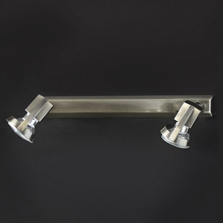 Arco 2-Light Ceiling Bar Light Satin Nickel