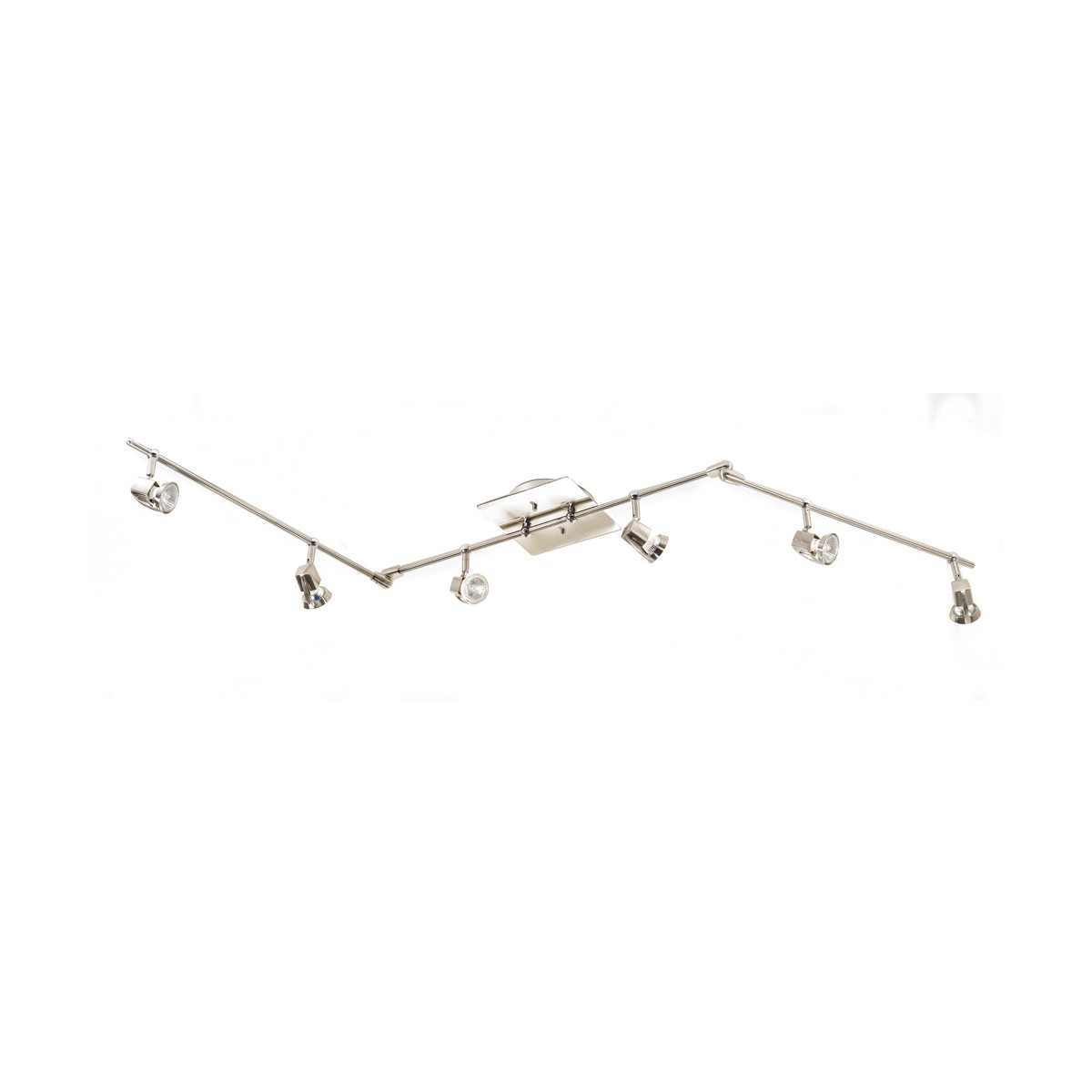 Arco 6-Light Articulated Ceiling Bar Nickel Arco 6-Light Articulated Ceiling Bar Nickel