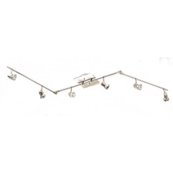 Arco 6-Light Articulated Ceiling Bar Nickel