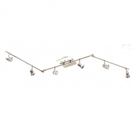 Arco 6-Light Articulated Ceiling Bar Nickel