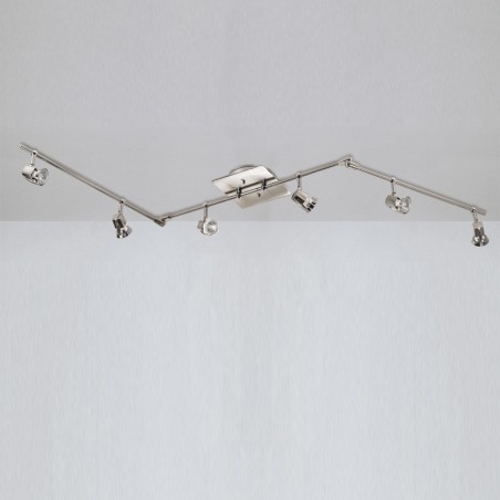 Arco 6-Light Articulated Ceiling Bar Nickel