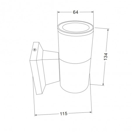 Relax Outdoor Wall Lamp IP54 1xGU10