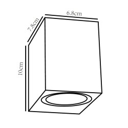 Confo Outdoor Wall Lamp IP44 1xGU10