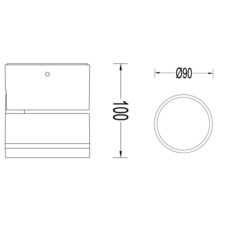 Cota Aplique IP54 Tivo led 6W redondo
