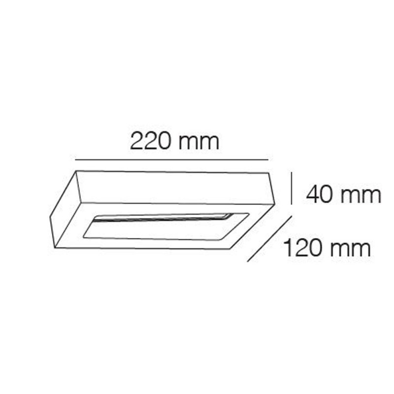 Cota del Aplique IP54 Cipri led 12W